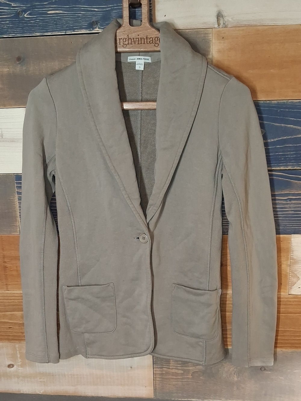 James Perse Cotton Blazer/Jacket 3 Mushroom Brown